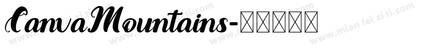 CanvaMountains字体转换