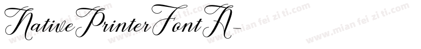 NativePrinterFontA字体转换