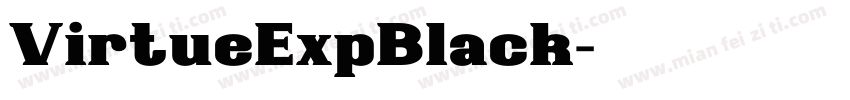 VirtueExpBlack字体转换