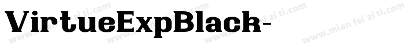 VirtueExpBlack字体转换