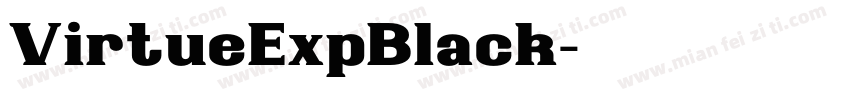 VirtueExpBlack字体转换