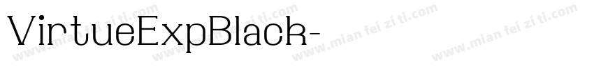VirtueExpBlack字体转换