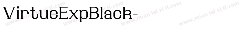 VirtueExpBlack字体转换