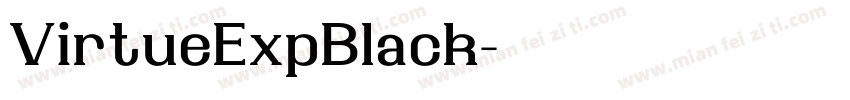 VirtueExpBlack字体转换