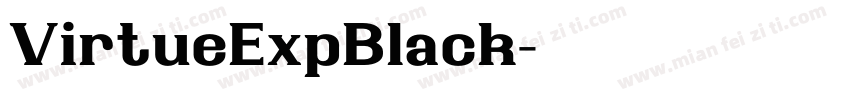 VirtueExpBlack字体转换