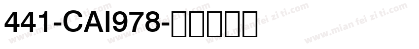 441-CAI978字体转换