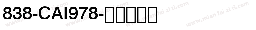 838-CAI978字体转换