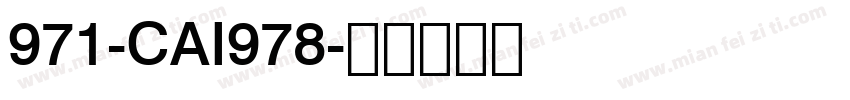 971-CAI978字体转换
