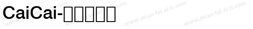 CaiCai字体转换