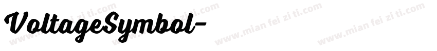 VoltageSymbol字体转换