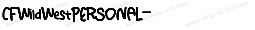 CFWildWestPERSONAL字体转换