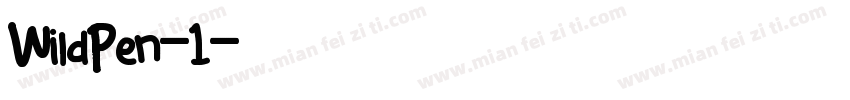 WildPen-1字体转换