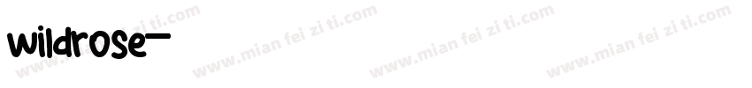 wildrose字体转换