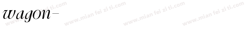 wagon字体转换