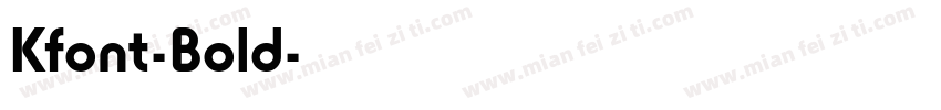 Kfont-Bold字体转换