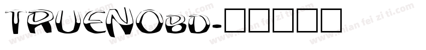 TRUENObd字体转换