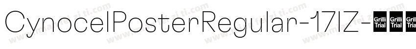 CynocelPosterRegular-17lZ字体转换