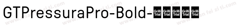 GTPressuraPro-Bold字体转换