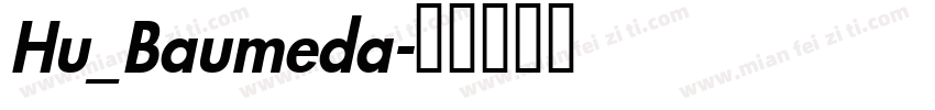 Hu_Baumeda字体转换