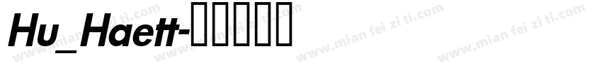 Hu_Haett字体转换