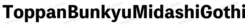 ToppanBunkyuMidashiGothicStdN字体转换
