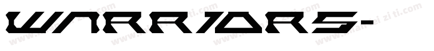 warriors字体转换