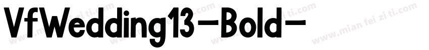 VfWedding13-Bold字体转换