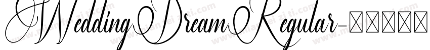 WeddingDreamRegular字体转换