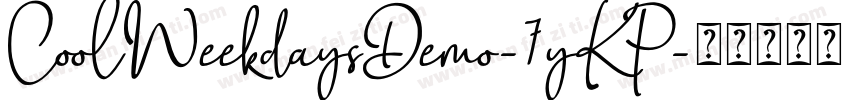 CoolWeekdaysDemo-7yKP字体转换