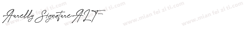 AurellySignatureALT字体转换