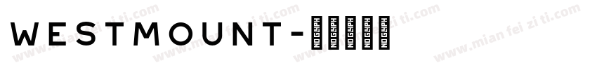 westmount字体转换