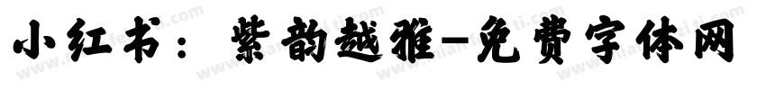 小红书：紫韵越雅字体转换