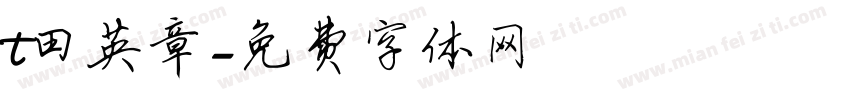 t田英章字体转换
