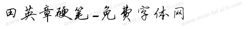 田英章硬笔字体转换