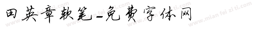 田英章软笔字体转换