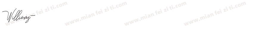 Williams字体转换