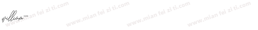 william字体转换