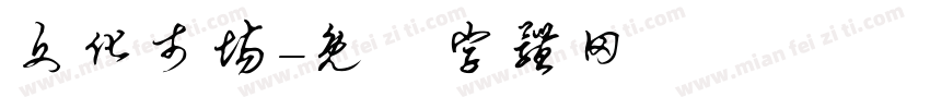 文化市场字体转换