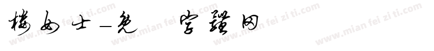 楼女士字体转换