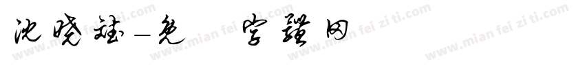 沈晓斌字体转换