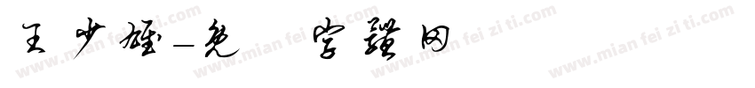王少雄字体转换