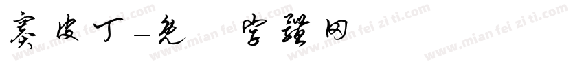赛皮丁字体转换