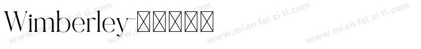 Wimberley字体转换