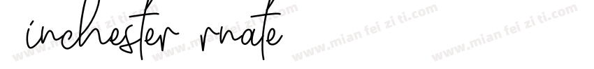 WinchesterOrnate字体转换