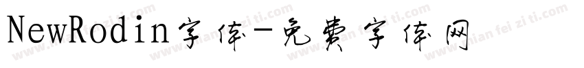 NewRodin字体字体转换