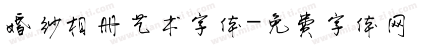 婚纱相册艺术字体字体转换