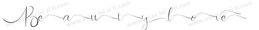 Beautylove字体转换