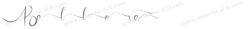 Bellove字体转换