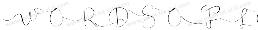 WORDSOFLOVE字体转换