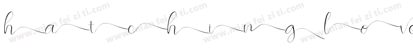 hatchinglove字体转换